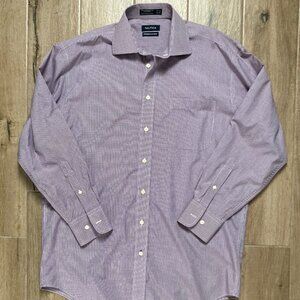NWOT Nautica Premium Non-Iron Men's Dress Shirt in Mini Gingham